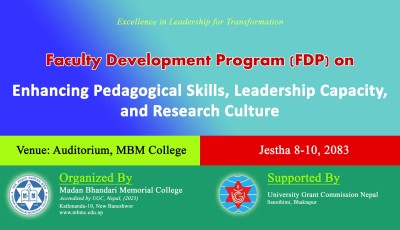 Faculty Development Program (FDP) on Enhancing Pedagogical Skills, Leadership Capacity, and Research Culture 2083